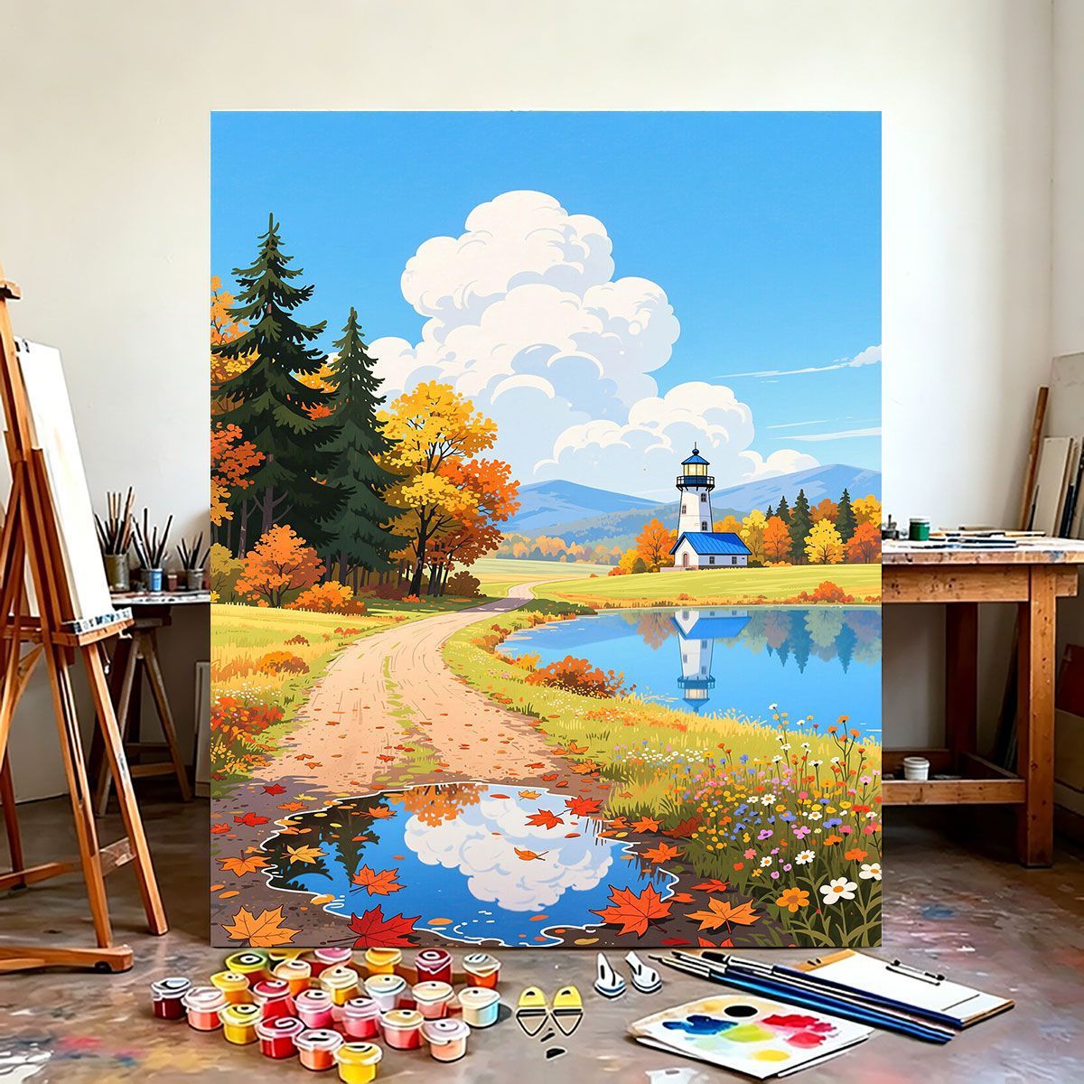 Scenic Mountain Landscape Wall Art