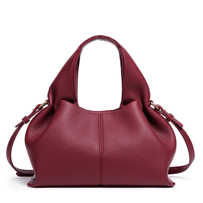 Chic Structured Leather Handbag Acalora