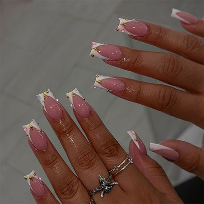 Decorative Press-On Nails with 3D Accents Acalora