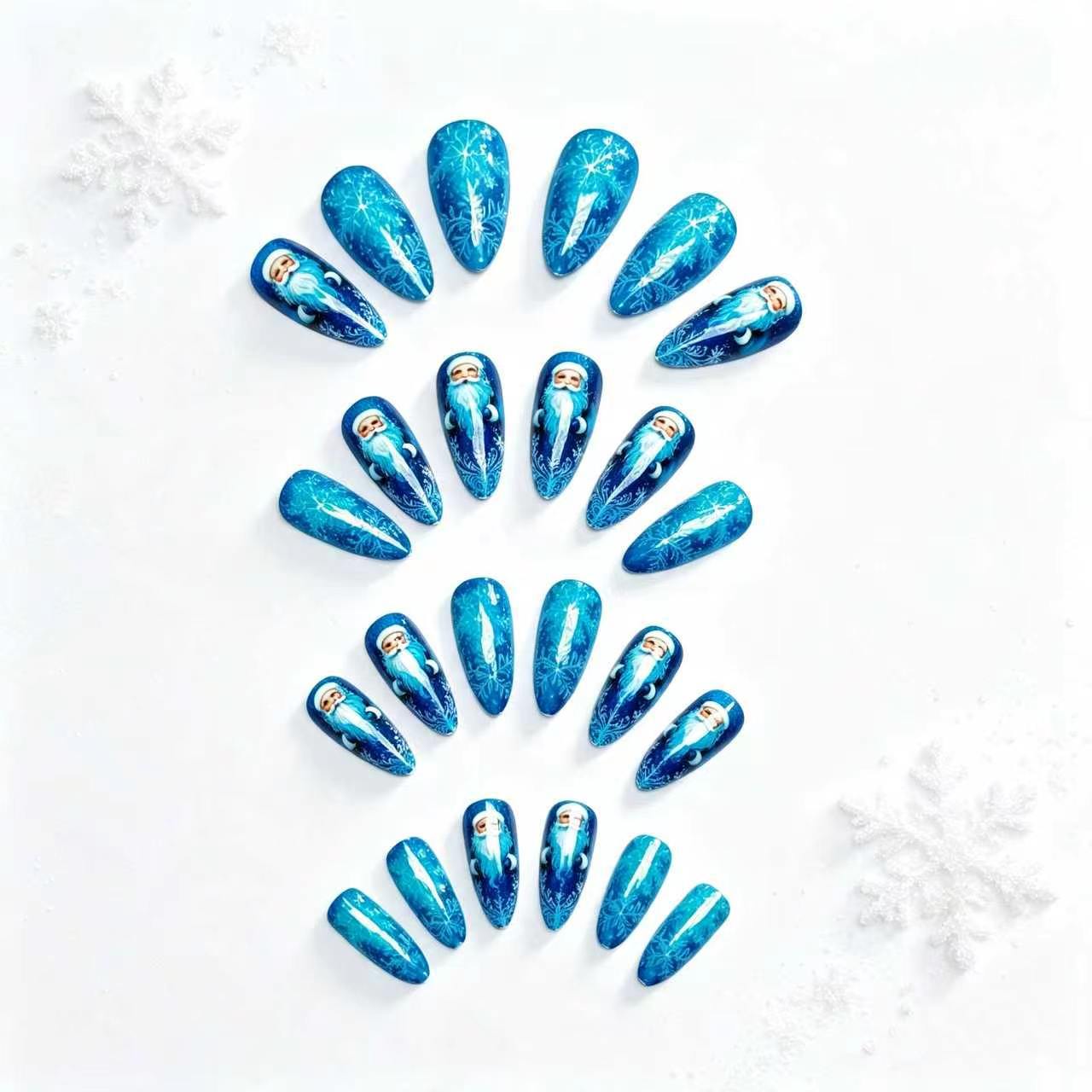 Festive Character-Themed Nail Art Acalora