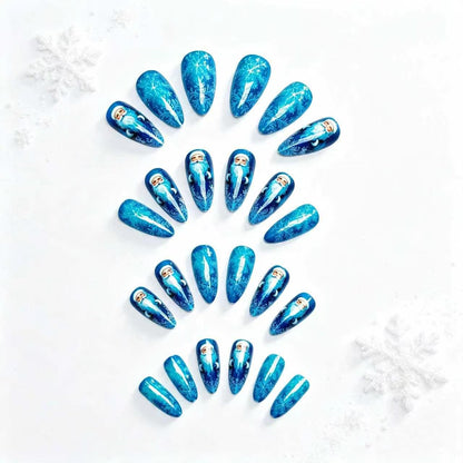 Festive Character-Themed Nail Art Acalora