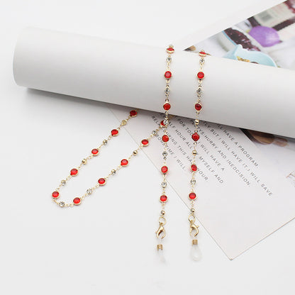 Stylish Gemstone-Linked Eyewear Chain Acalora