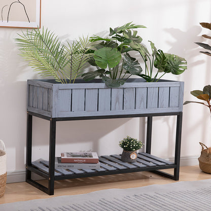 Wooden Planter Stand Acalora