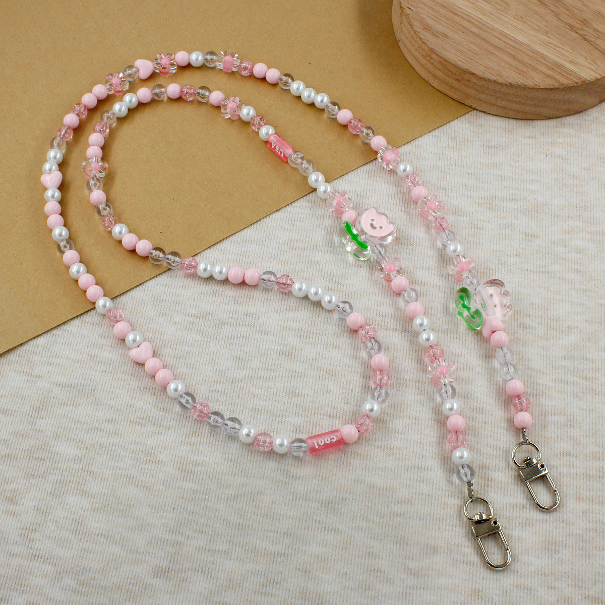 Playful Beaded Eyewear Chain Acalora