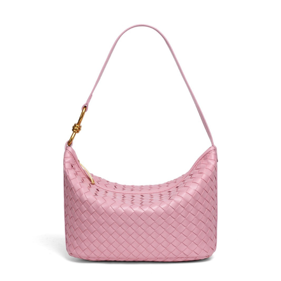 Stylish Woven Leather Handbag Acalora