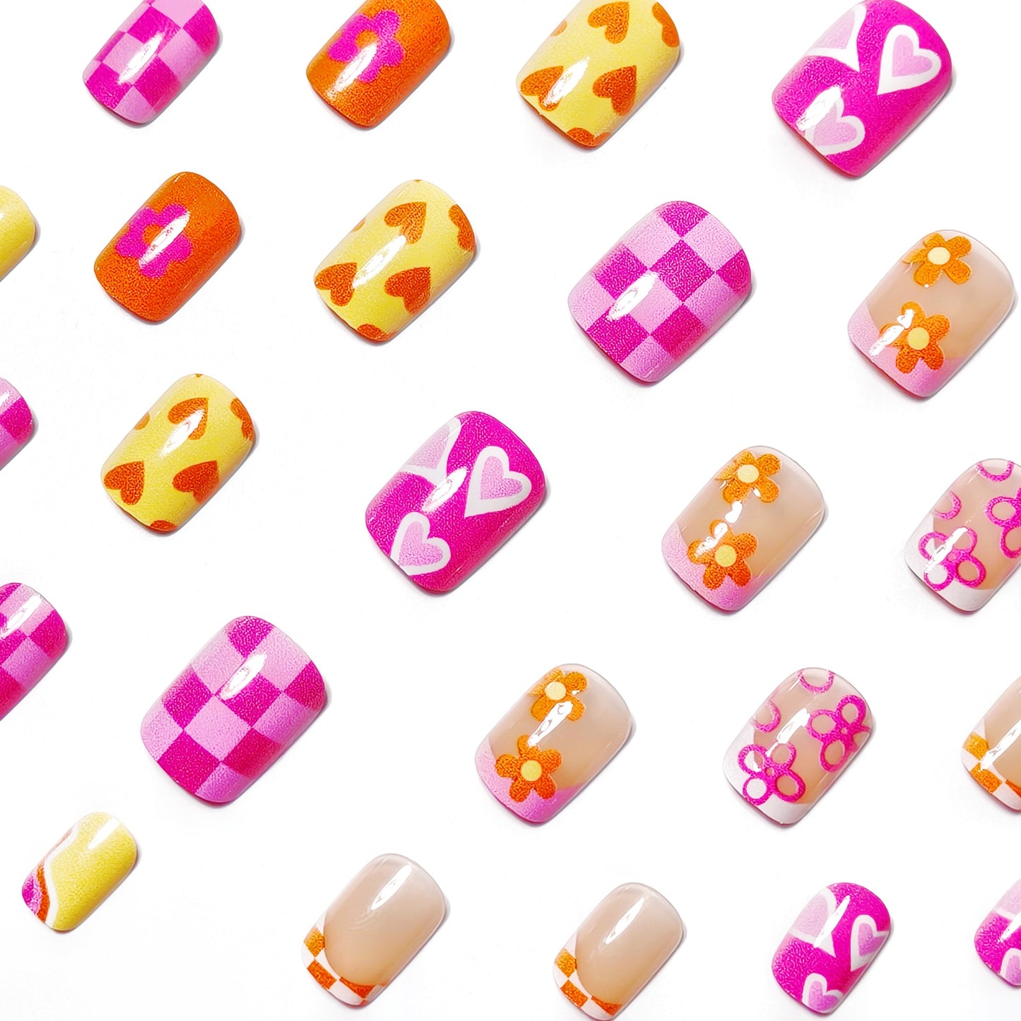 Vibrant Floral Nail Art Acalora