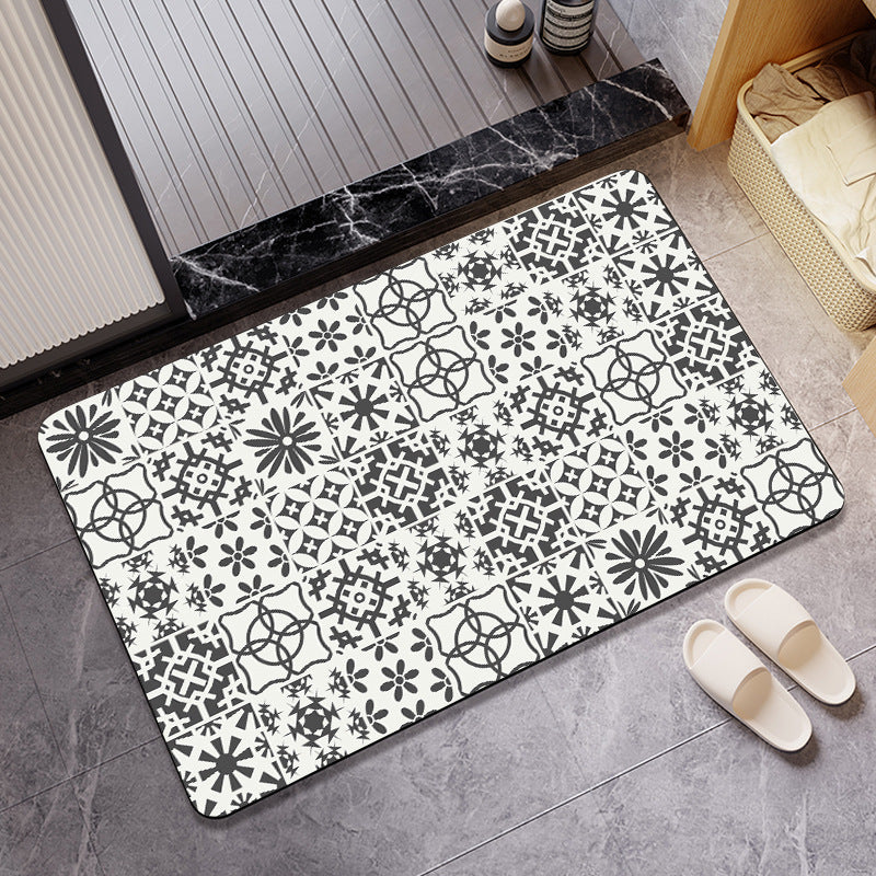 Stylish Abstract Bath Mat Acalora