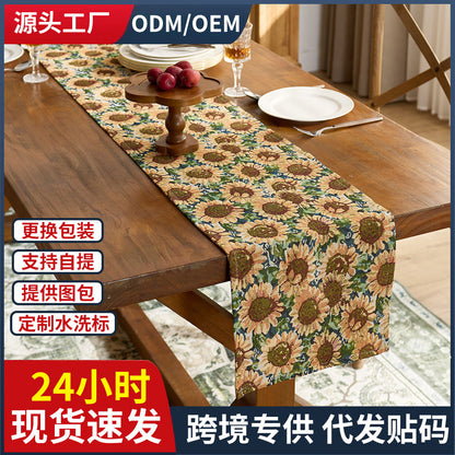 Elegant Floral Pattern Table Runner