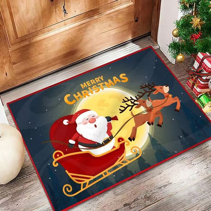 Festive Holiday Door Mat