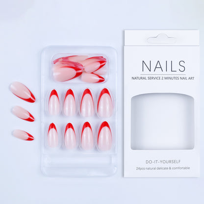 Artificial nails in elegant fringe design Acalora