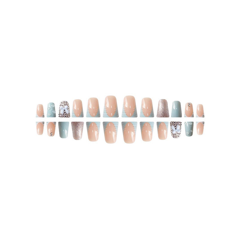 Decorative Nail Art Set with 3D Bows and Gems Acalora