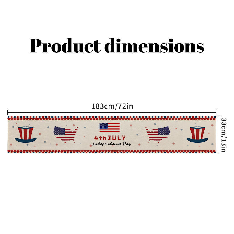 Decorative Patriotic Table Runner