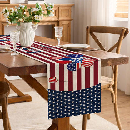 Decorative Patriotic Table Runner
