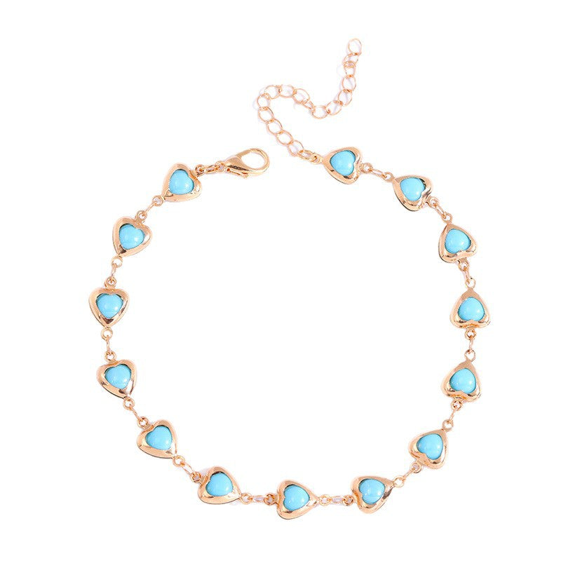 Charming Heart-Shaped Statement Bracelet Acalora