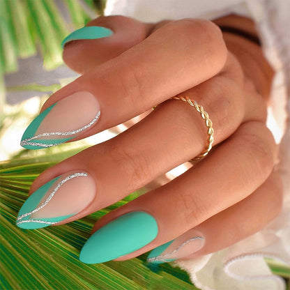 Glossy Stiletto Press-On Nail Art Set Acalora