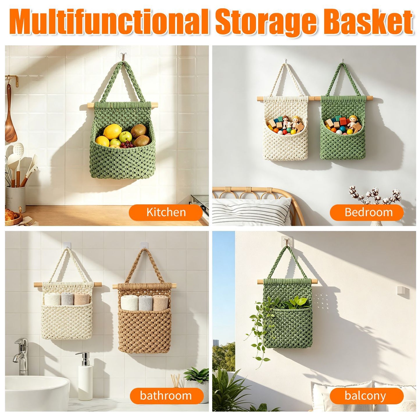 Macrame Wall Organizer Acalora