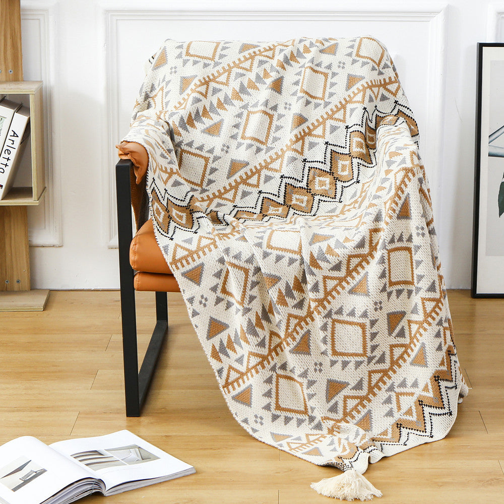 Bohemian Patterned Throw Blanket