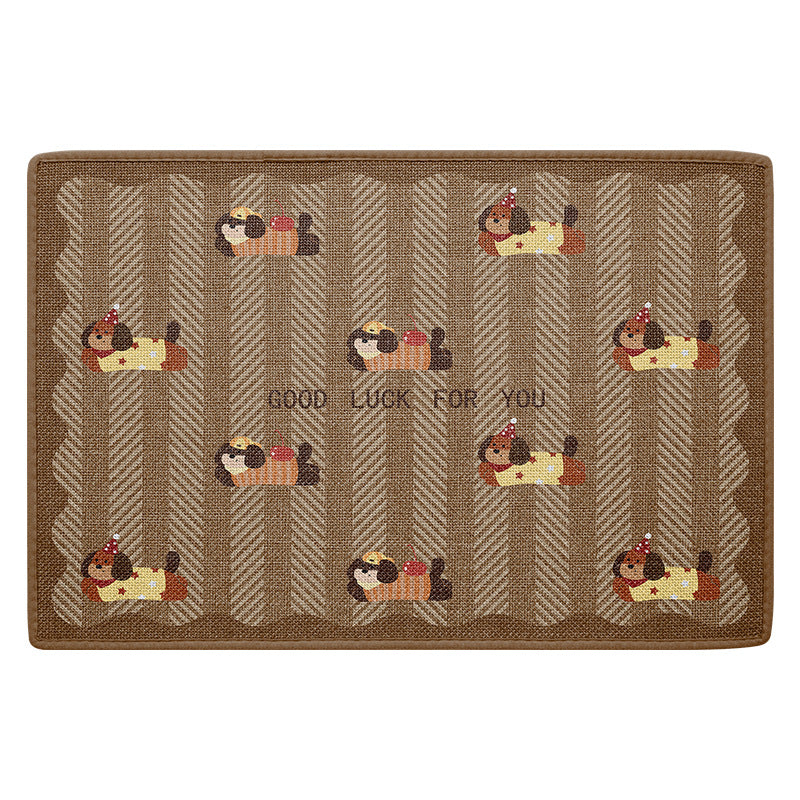 Funny Cartoon Dog Door Mat