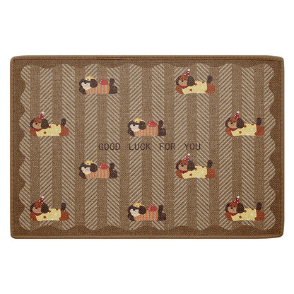 Funny Cartoon Dog Door Mat