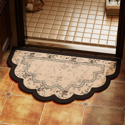 Decorative Floral Patterned Door Mat