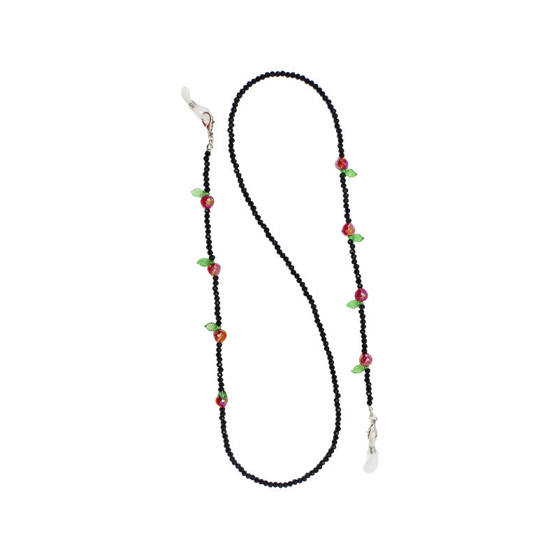 Charming Floral Beaded Eyewear Chain Acalora