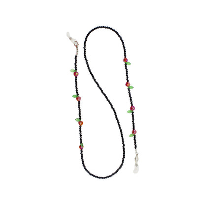 Charming Floral Beaded Eyewear Chain Acalora
