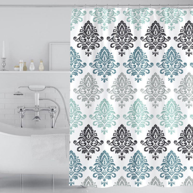 Elegant Damask Shower Curtain