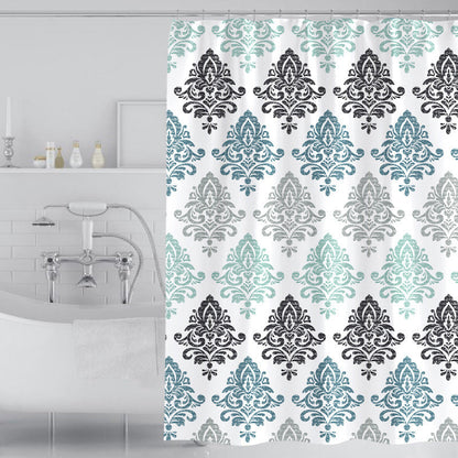 Elegant Damask Shower Curtain