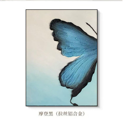 Butterfly-Inspired Textured Canvas Artwork