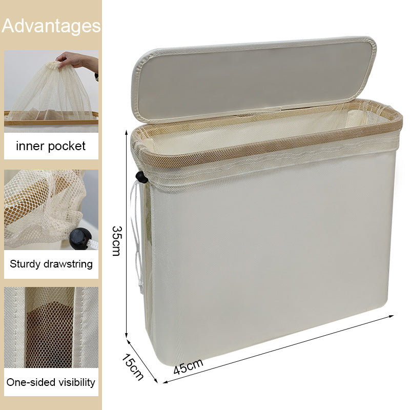 Versatile laundry separation box with removable lid and inner compartment Acalora