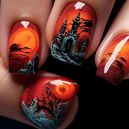 Artistic Halloween Nail Art Acalora