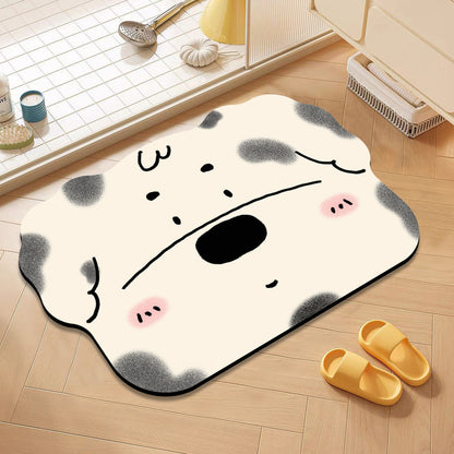 Cute Cat-Themed Bath Mat
