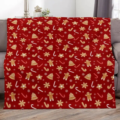 Holiday-Themed Fleece Throw Blanket