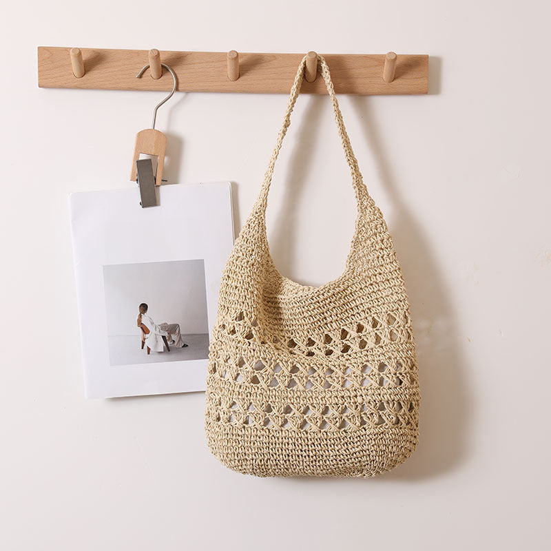 Women's Handmade Cotton Bag with beautiful crochet pattern Karnz