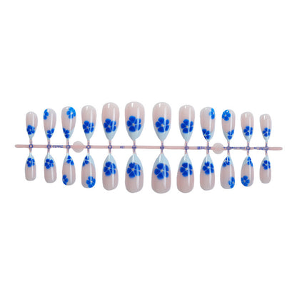 Floral Print Press-On Nail Set Acalora