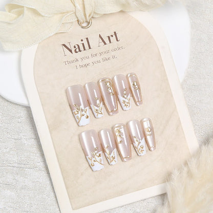 Floral Design Press-On Nail Set Acalora