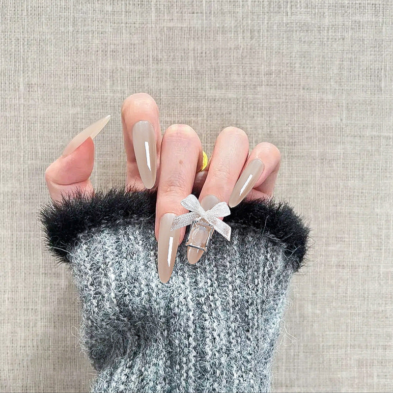 Elegant artificial nail tips with a glossy finish Acalora