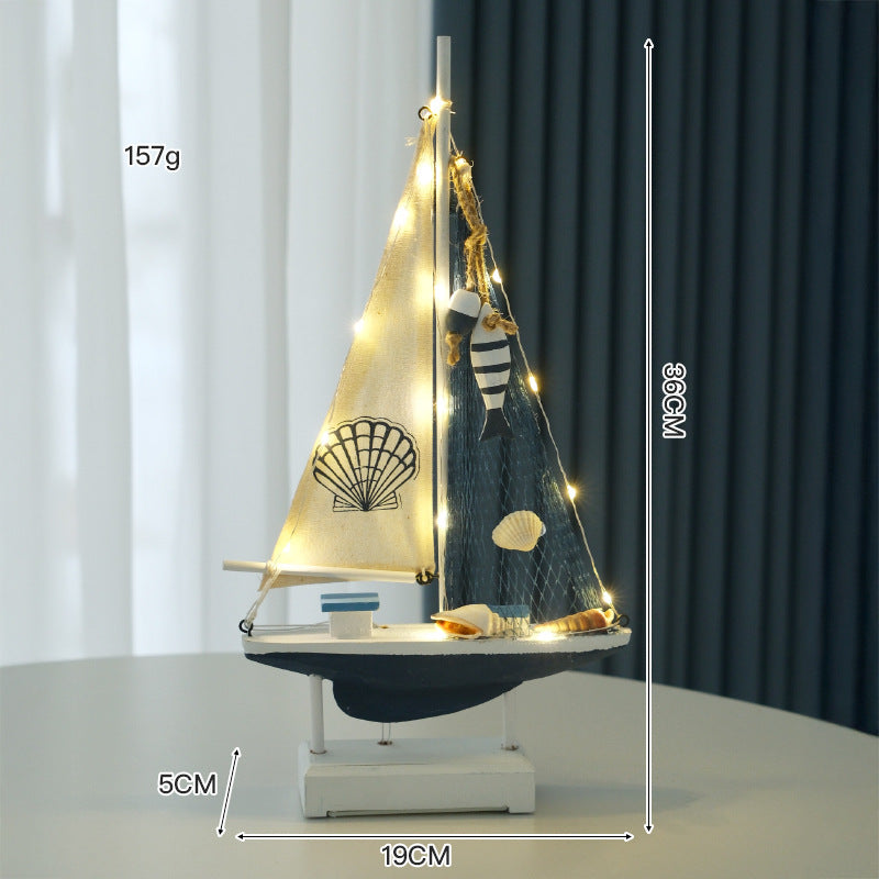 Nautical Sailboat Figurine Display