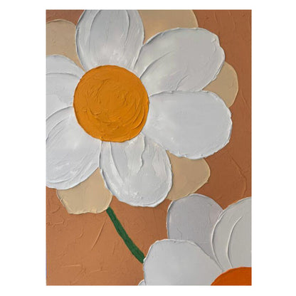 Floral Textured Canvas Wall Art