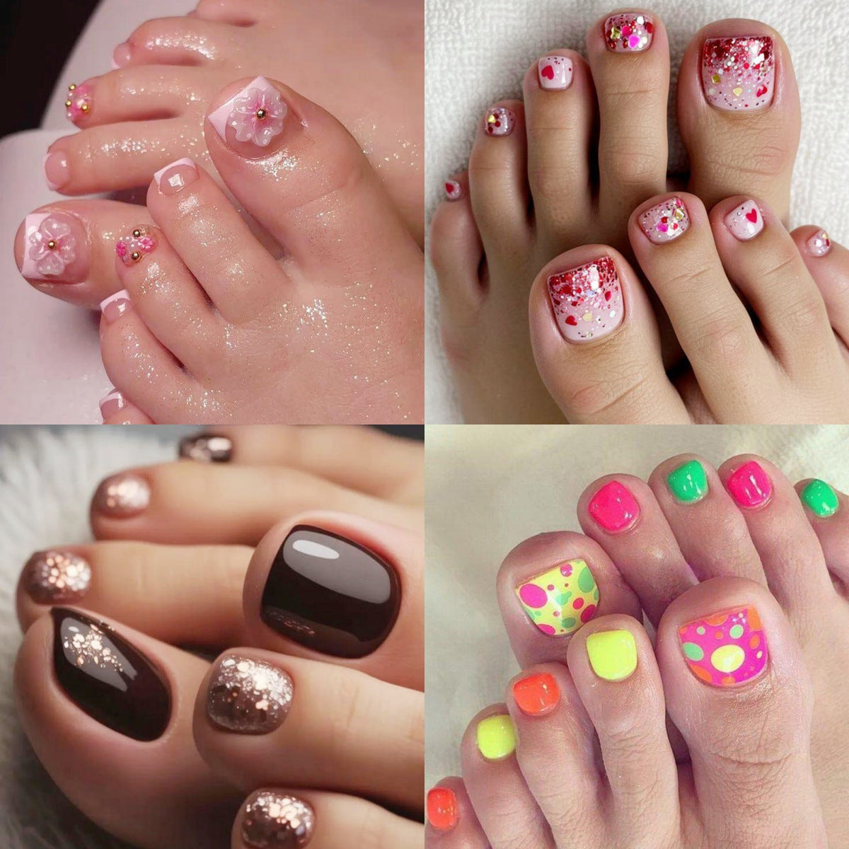 Artificial nails for elegant foot care Acalora