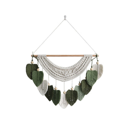 Macrame Wall Decoration with Leaf Design