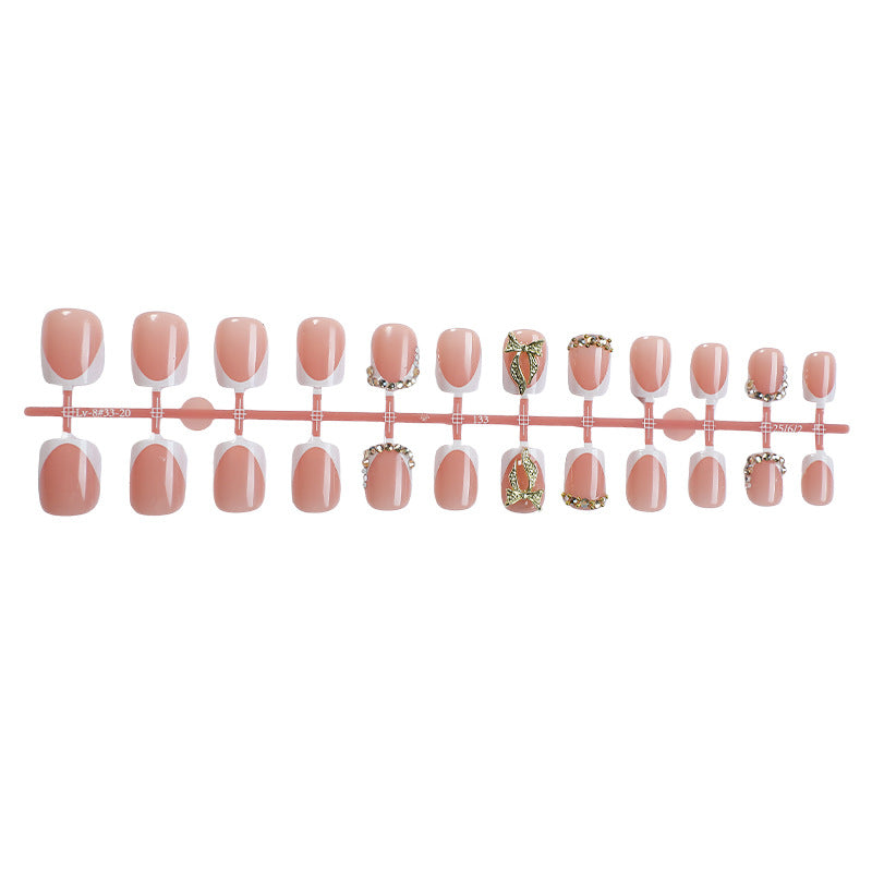 Premium Floral Embellished Press-On Nail Set Acalora
