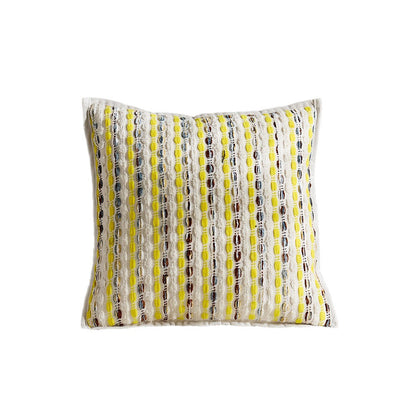 Decorative Handwoven Striped Throw Pillow