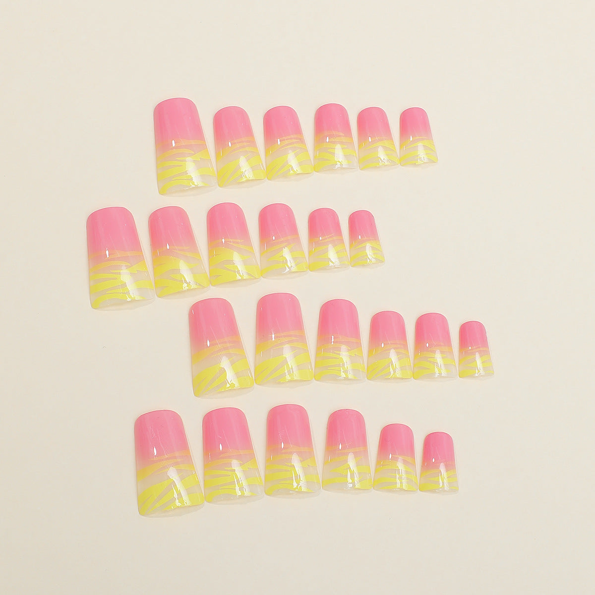 Artistic Ombre Press-On Nail Set Acalora