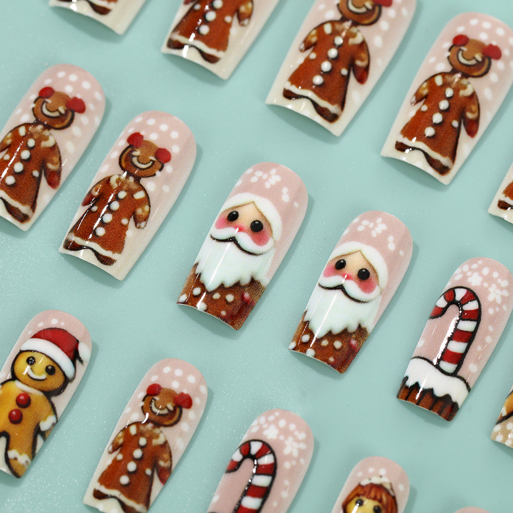 Christmas art nails with festive designs Acalora