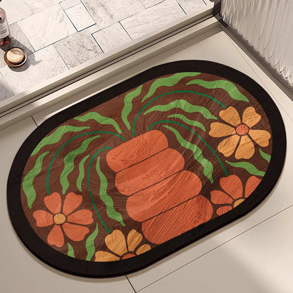 Floral Print Area Rug Acalora