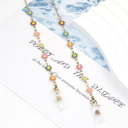 Floral Design Eyewear Chain Acalora