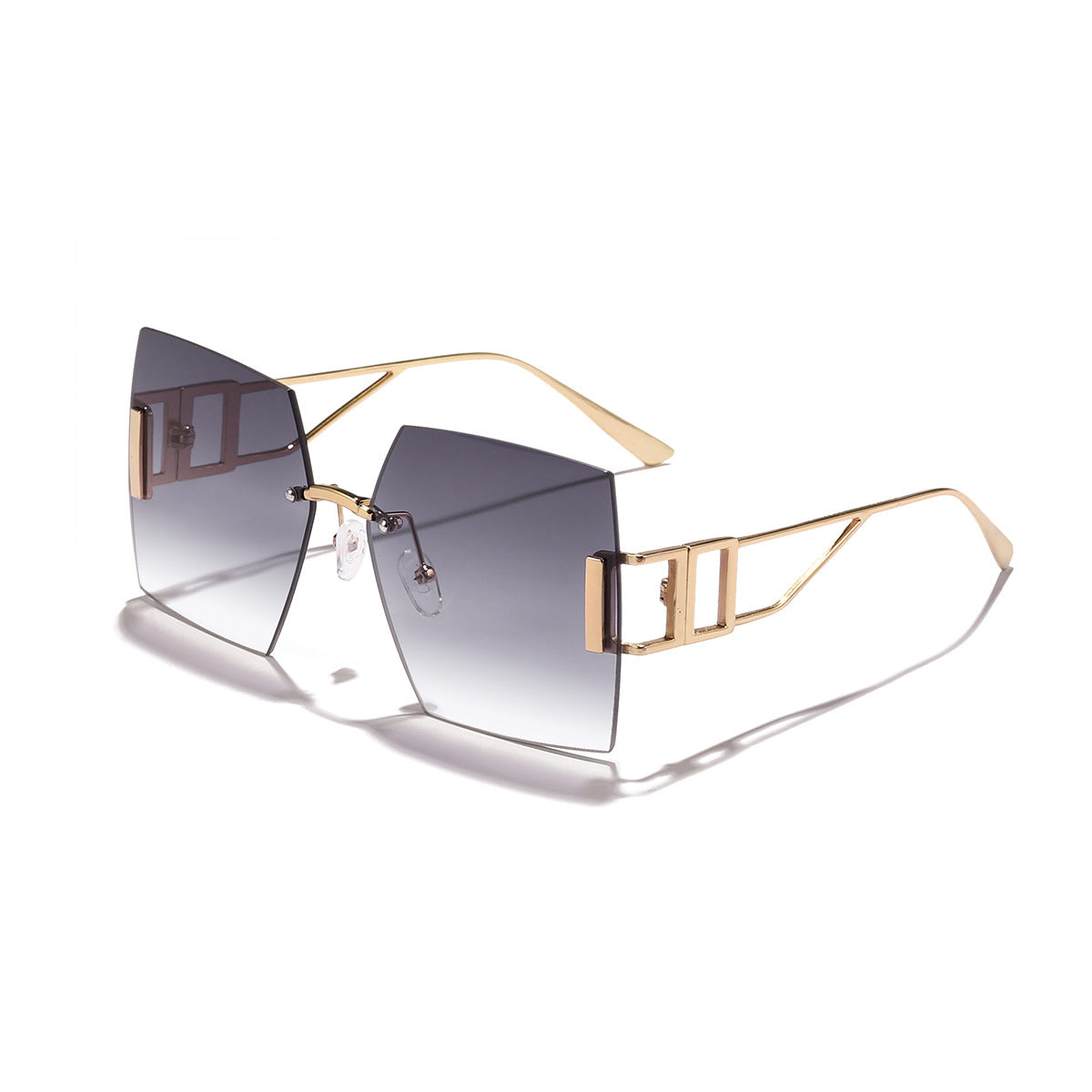 Women's square sunglasses with luxurious metal frame Karnz