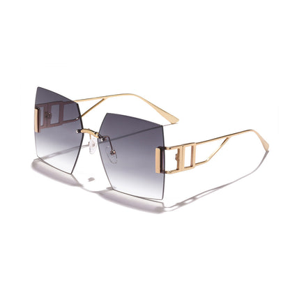 Women's square sunglasses with luxurious metal frame Karnz