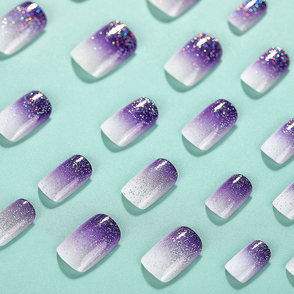Ombre Glitter Nail Tips Acalora